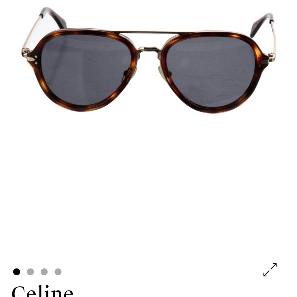 Celine Brown Aviator Sunglasses